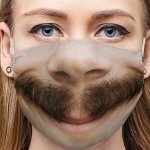 Ali Zábavná maska ​​na tvár 3D potlač - borat