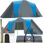 Trizand 12574 Rodinný stan pro 6 osob 570 x 200 x 210 cm modrošedý