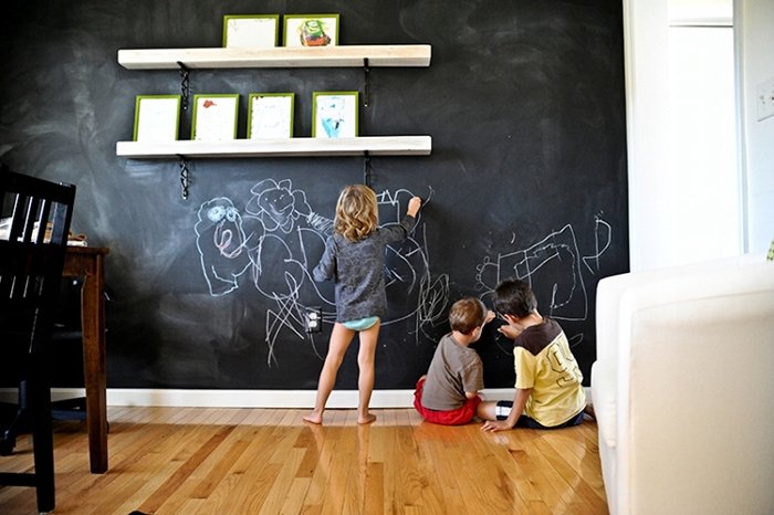 Malatec 1086 Samolepicí papírová tabule na křídy + křídy