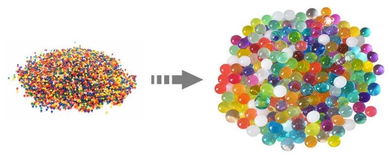 Malatec Vodní perly - gelové kuličky do vázy 20 x 5 g