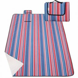 KIK KX9566 Pikniková deka 150 x 200 cm proužek