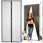 Malatec 12523 Moskytiéra do dverí s magnetky 80/90/100 x 210/220 cm čierna