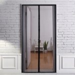 Malatec 12523 Moskytiéra do dverí s magnetky 80/90/100 x 210/220 cm čierna