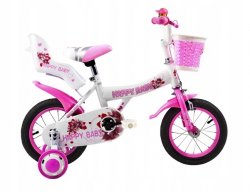 Azar Dětské kolo BMX HappyBaby 12 CALI růžové