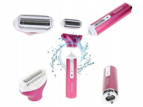 Verk 01582 Multifunkční dámský depilátor 4 v 1, tmavě růžový