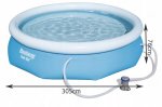 BESTWAY 57270 Bazén s kartušovou filtrací Fast Set 305x76cm
