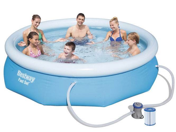 BESTWAY 57270 Bazén s kartušovou filtrací Fast Set 305x76cm