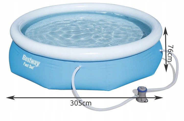 BESTWAY 57270 Bazén s kartušovou filtrací Fast Set 305x76cm