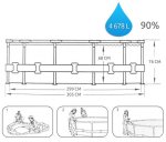 Bestway 56408 bazén s konštrukciou 305 x 76 cm s kartušovou filtráciou