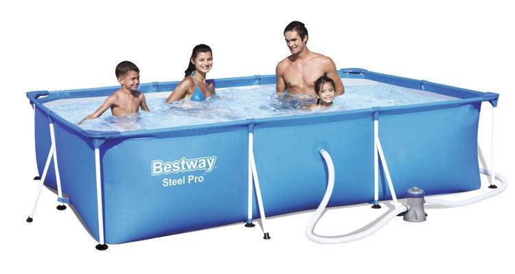 Bestway 56411 Steel Pro Frame bazén s konštrukciou 300 x 201 x 66 cm s kartušovou filtráciou