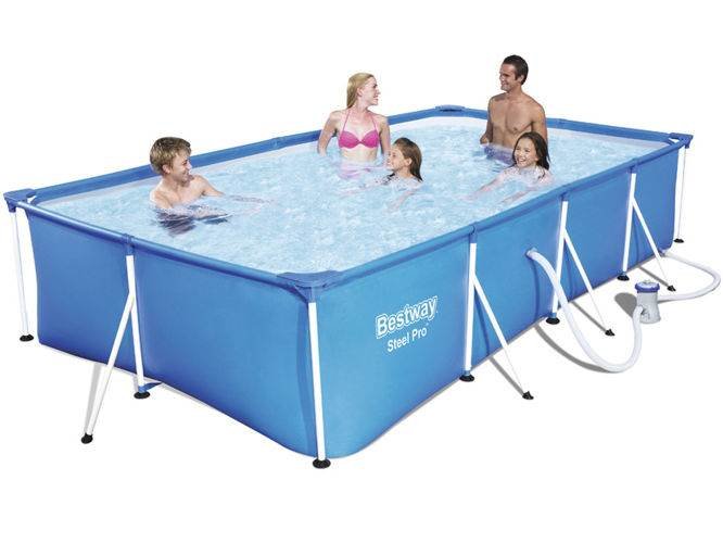Bestway 56424 Steel Pro Frame bazén s konštrukciou 300 x 201 x 66 cm s kartušovou filtráciou
