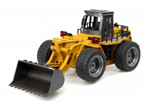 KIK HUINA 1520 RC Buldozér s kovovou lyžicou 6CH, 2,4GHz 1:18