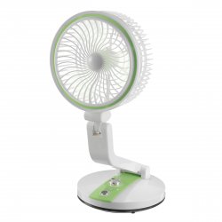 Verk Bezdrátový skládací ventilátor s LED lampičkou zelenobílá