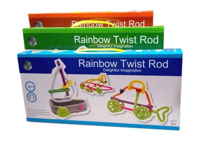 Rainbow Twist Rod 84 dílků - kroucené dráty