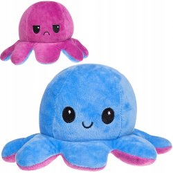 ISO Oboustranná plyšová chobotnice modrá/fialová