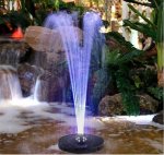 Azar Solární fontána k zahradnímu jezírku LED