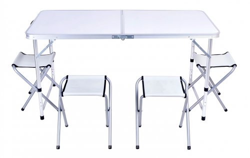 Foxter Campingový stůl skládací + 4 x židle 