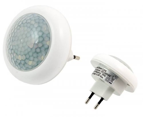 APT LED noční světlo 230V s pohybovým a soumrakovým čidlem