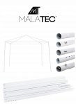 Malatec 12910 Náhradné tyče pre altánok 3 x 3 m biele