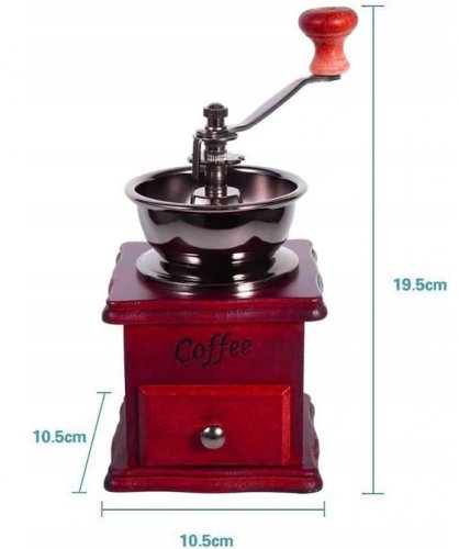 Pronett XJ3387 Ruční mlýnek na Kávu RETRO