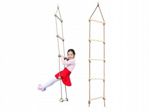 Verk 01536 Drevený povrazový rebrík 185 cm