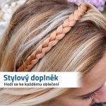GFT Čelenka s vrkôčiky medená blond