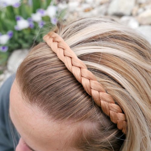 GFT Čelenka s vrkôčiky medená blond