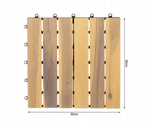 Malatec 11967 Dřevěné dlaždice matné 30 x 30 cm 10 ks 