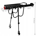 Trizand 14851 Zadní nosič na kolo černý