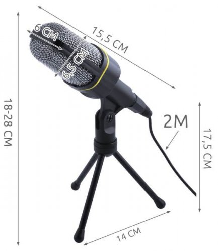 ISO 3872 Štúdiový mikrofón pre PC