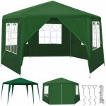 Malatec 12883 Záhradný altánok skladací 2 x 2 x 2 m + 6 bočných stien zelený