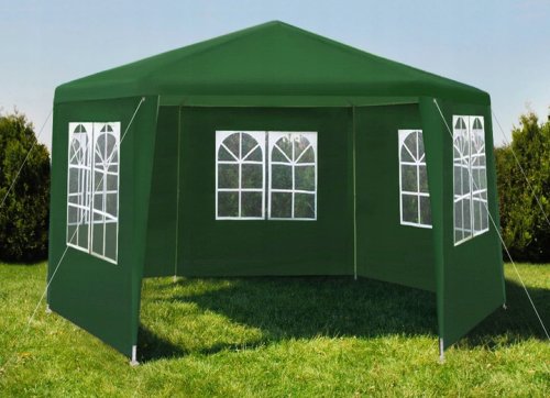 Malatec 12883 Záhradný altánok skladací 2 x 2 x 2 m + 6 bočných stien zelený