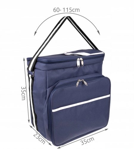 ISO 13587 Piknikový batoh termo 28 l čierny