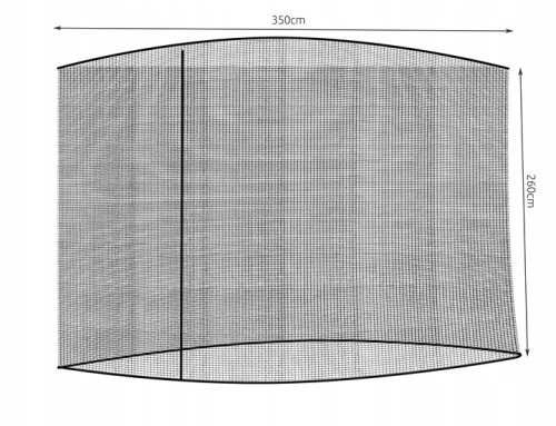 Malatec Moskytiéra na zahradní slunečník 260 x 350 cm