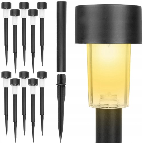 Gardlov Záhradné solárne lampy 30 cm Set 10 ks