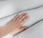 Malatec 16754 Sedák do závěsného křesla 80 x 55 cm světle šedý