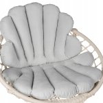 Malatec 16754 Sedák do závěsného křesla 80 x 55 cm světle šedý