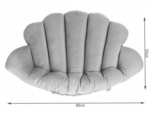 Malatec 16754 Sedák do závěsného křesla 80 x 55 cm světle šedý