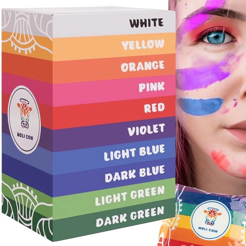 Holi Cow 10564 Holi barevný prášek 10 x 100 g color