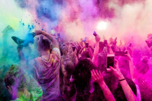 Holi Cow 10564 Holi farebný prášok 10 x 100 g color