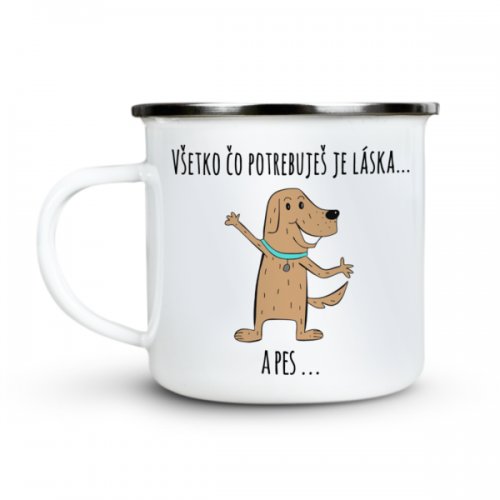 Plecháčik Čo potrebuješ je láska. A pes. 300ml