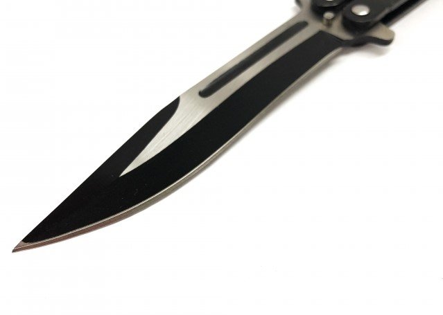 Kandar N-54 Nůž Motýlek černo-stříbrný