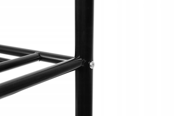 Ruhhy 15744 Vešiak na oblečenie s tromi policami na topánky čierny