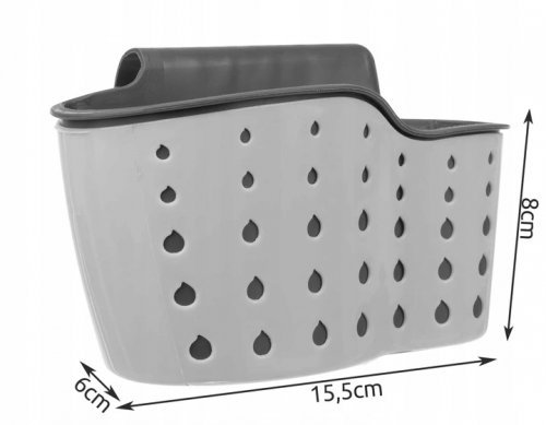 ISO 15654 Organizér na drez šedý