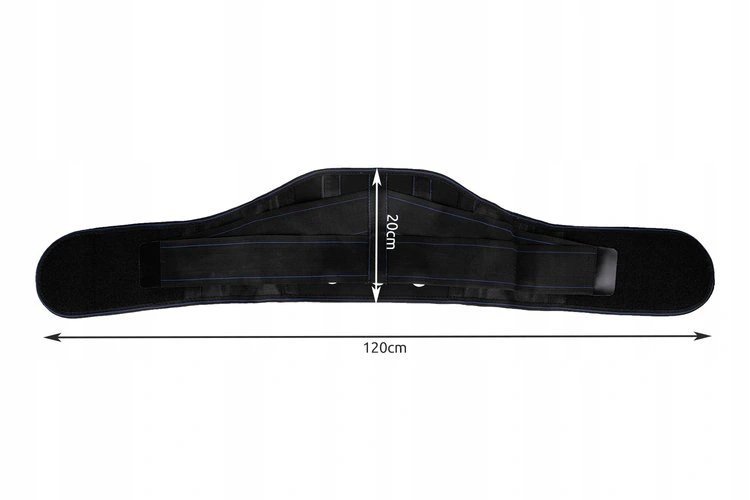 ISO Magnetický bedrový pás 23 magnetov 100 cm čierny