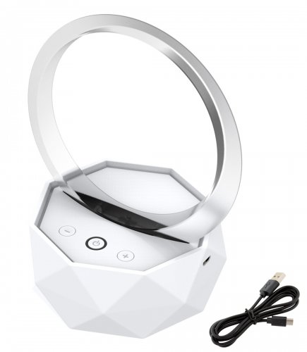 APT ZS45E RGB Bluetooth reproduktor FM rádio USB biely