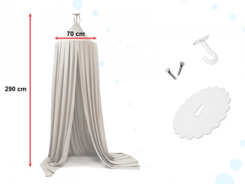 KIK KX6104 Baldachýn stan teepee sivý