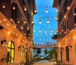 ISO LED venkovní dekorační řetěz girlanda 15m 12V IP65