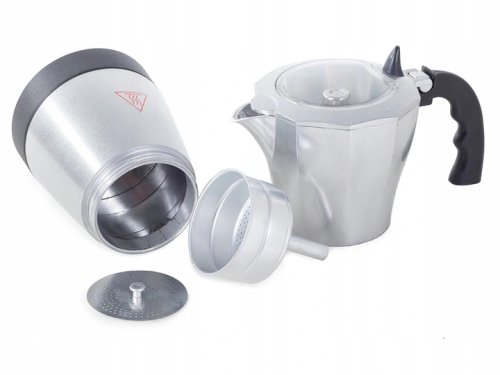 Verk 07065 Elektrická Moka konvice 6 - 300 ml stříbrná