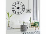 Verk 01564 Hodiny nástenné retro 3D 80 cm čierne